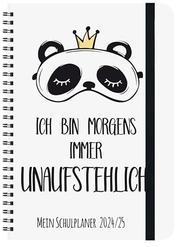 Schülerkalender 2025 Unaufstehlich: mit 12-monat.-Kalendarium von August 24 bis Juli 2025. Pro Woche 2 Seiten mit viel Platz für Notizen. Format 14,8 x 21 cm