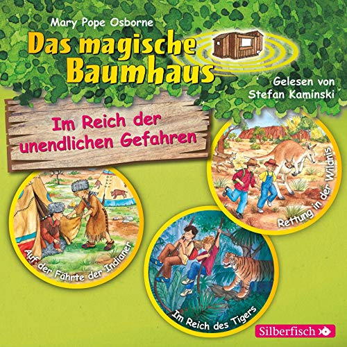 Im Reich der unendlichen Gefahren. Die Hörbuchbox (Das magische Baumhaus): Auf der Fährte der Indianer / Im Reich des Tigers / Rettung in der Wildnis : 3 CDs | Band 16 / 17 / 18
