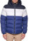 Tommy Hilfiger Men's Classic Hooded Puffer Jacket Down Alternative Coat, Bluebell Color Block, S UK