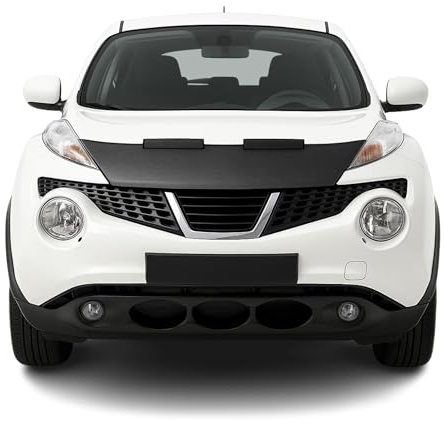 OMAC Haubenbra Halb für Nissan Juke 2010-2019 Vinyl Carbon | Steinschlagschutz, Carbon-Optik, fahrzeugspezifisches Design, Car Bonnet Bra