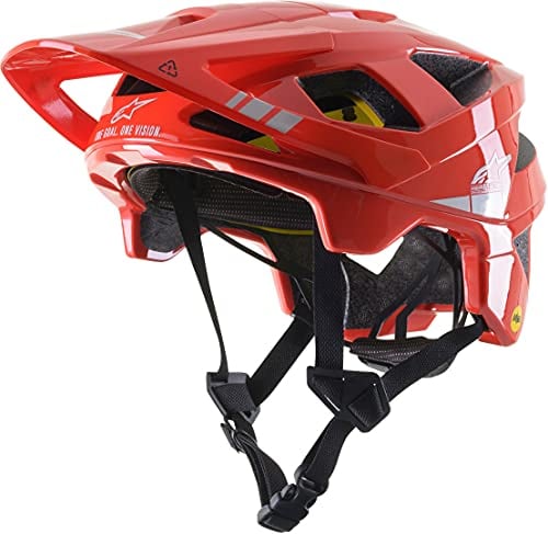 Alpinestars Vector Tech A2 Helmet Helme, Glänzend Leuchtend rot/li, S