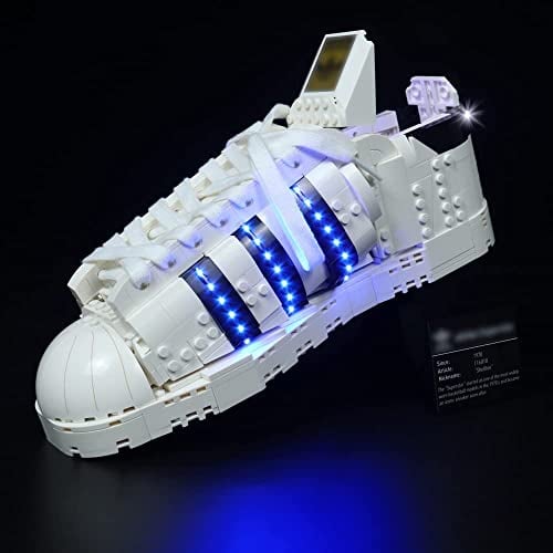 LocoLee Led Beleuchtungsset Kompatibel mit Lego Adidas Originals Superstar, Dekorations Licht-Set Kompatibel mit Lego 10282, Nur Lichter Kit - Kein Modell