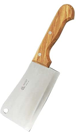 Marietti 476.00 FALCETTA Fleischermesser mit Genietetem Holzgriff, 14 cm Glatte Klinge