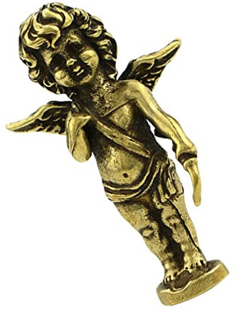 HOMSFOU Wohnkultur Messing Engel Angels Harz Garten Statue Gott Cupid Skulptur Memorial Statue Dekoration Dekoration Sammlerstück Außendekoration