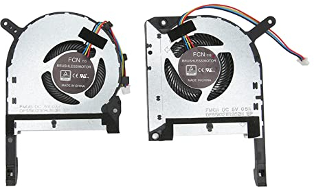 Laptop CPU GPU Notebook Cooling Fan for Asus TUF Gaming FX505DU FX505DY FX505GT FX505DD, Replacement Internal Cooler.(CPU GPU Fan)
