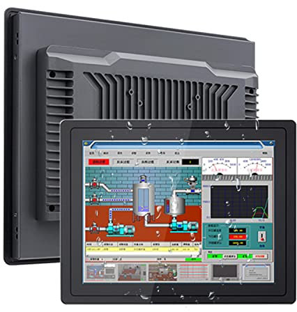 Generico 15,6 pollici capacitivo touch panel industriale PC con modulo WiFi IP65 schermo embedded (8GB RAM 512GB SSD, Core i7-7500U)