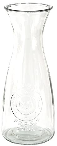 Clayre & Eef Karaffe Ø 10x27 cm Glas Wasserkrug