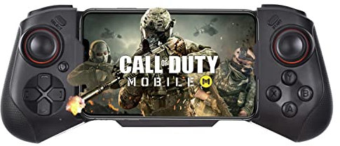 ADITAM Manette de Jeu sans Fil MFI pour iPhone/Android, Manette de Jeu Bluetooth Mobile Gaming pour Samsung, Xiaomi, Oppo, Realme, iPhone 13, iPhone 12, iPad, connectez/jouez Directement au Joystick