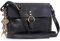 Catwalk Collection Handbags - Damen Leder Umhängetasche - Crossbody Bag/Handtasche Klein - Verstellbarer Schultergurt - FREYA - Schwarz