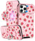 VincitoreModa for iPhone 13 Pro Max Case - [2in1] Cute Girls Women Strawberry Compatible with MagSafe Ring Stand Girly Slide Camera Cover Design for Apple for iPhone 13 Pro Max Phone Case 6.7
