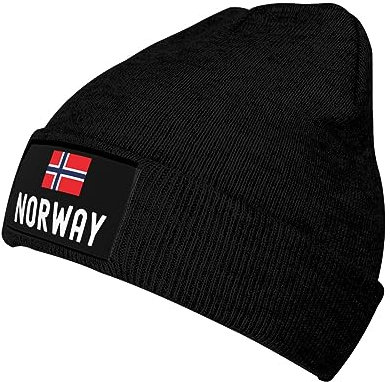 Strickmütze Norwegen Flagge Beanie Hut Bequeme Cuffed Hats Daily Beanie Mütze Für Running Alle Jahreszeiten Camping
