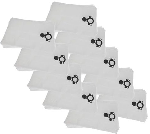 vhbw 50x sacchetto compatibile con Nilfisk Flex S 44 L AC, S44 aspirapolvere - microfibra, 52,5cm x 39cm Bianco