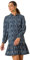 Roman Originals Shirt Dress for Women UK- Ladies Long Sleeve Belted Collared Midi Maxi Winter Autumn Smart Casual Button Through Evening Office A Line Swing Skater - Teal Multi - Size 14