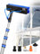 VEVOR Kit Perche Télescopique Nettoyage Panneaux Solaires Extensible à 6 m, avec Tête de Brosse PP Rotative 180°, Tuyau 20 m, Outil de Nettoyage Alimentée en Eau, pour Vitres Domestique, Extérieur