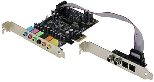 Wrtysully Carte Son PCIe 7.1 Canaux CM8828 + CM9882A avec Support SPDIF Carte D'Extension StéRéO NuméRique 3D Analogique PCIe 7.1CH