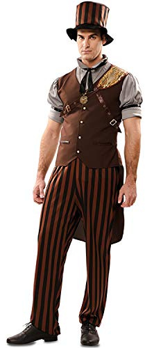 EUROCARNAVALES, SA Steampunk-Herrenkostüm viktorianische-Verkleidung braun-schwarz - Braun