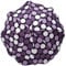 Skyline Ombrelle Parapluie pour Poussette Universelle Accessoire Zertifikat Anti UV 50+ Protection Soleil Adaptateur Parasol Diamètre 63 cm Violet Pois