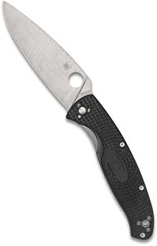 Spyderco Resilience Linerlock Black | - Modell: Spyderco Resilience Lightweight, Plainedge, 10,67 cm Full-Flat Ground Blade in 8cr13mov Edelstahl, Liner Lock