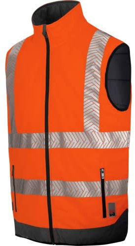 WüRTH MODYF Gilet de travail haute-visibilité réversible orange fluo Taille M