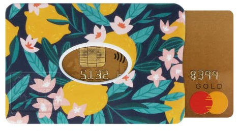 Color Pop Porte-Carte Rigide (1 Carte) – Fabrication Française – PVC compostable Imprime – 6 x 9,1 cm (Citron)