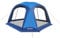 Berghaus Dome Shelter with 4 Doors with Mesh Windows & Durable Steel Frame, Waterproof & Durable Large Gazebo, Ideal for Camping, Garden Parties and Outdoor Events, 6000mm HH, Blue