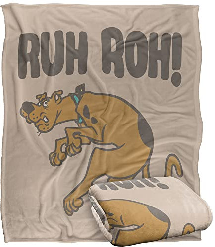 LOGOVISION Scooby DOO!Scooby-DOO Optimalweiche Kuscheldecke von Silky Touch, 152 x 127 cm