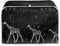 STUOARTE Giraffe Print Toaster Cover 4 Slice, Dustproof Washable Small Kitchen Appliance Toasters Dust Cover Microwave Bread Maker Cover, Black