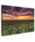 MuchoWow© Wandbilder Groß 120x80 cm XXL Schlafzimmer Home Deko Wohnung Bild Wohnzimmer Fotoleinwand Wand Bilder Leinwand Wall Decor Wald - Nacht - Himmel - Horizont - Bäume