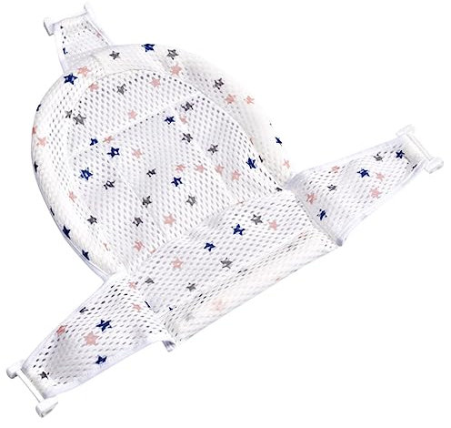 Abaodam Babysitz Badewanne Einstellbares Badnetz Für Neugeborene Rutschfeste Unterstützung Atmungsaktives Material Für Verschiedene Badewannengrößen Sicherer Komfort Beim Baden