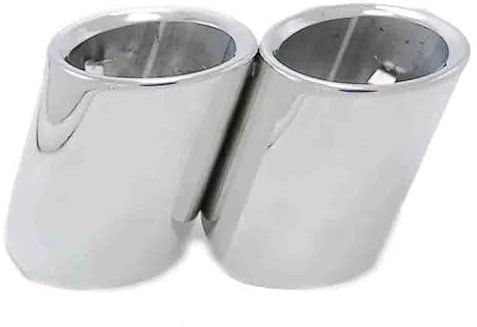 KNORRS Auto Auspuffroh Für 5 Series 520i 523i 525i F10 F11 F07 E12 E28 E34 E39 E60 E61 Edelstahl-Auto-Auspuff-Endrohr Auspuffblenden (Farbe : Silber), Dxdnwfsm