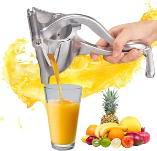Presse Agrumes Manuel, Presse-agrumes ou Presse Oranges manuel, Extracteur de Jus à Levier en Acier Inoxydable Haute Qualité, Presse agrume avec poignée ergonomique, Presse Citron,Fruit Press Squeezer