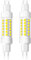 Caldarax R7s LED 78mm Leuchtmittel 8W, Kaltweiß 6000K Lampe LED R7S, Ersatz 70W J78 R7s Linear Halogenstab, 830LM, AC220-240V, Nicht Dimmbar, 360° Abstrahlwinkel, 2 Stück