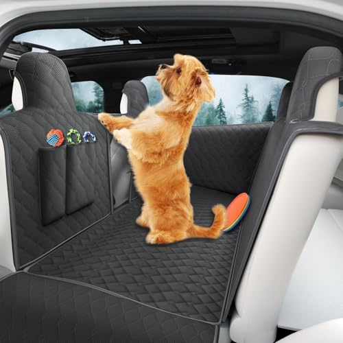 TTCR-II Kompatibel mit Autoschondecke Hund Rücksitz BMW X3 G01 2018-2024 Wasserdicht & Kratzfest Hundedecke Auto Rückbank für Seitenschutz & Sichtfenster X3 G01 Autoschondecke Hundedecke 2018-2024