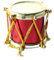 Musikinstrument-Ornament-Set Klassische Musikinstrumente Miniaturmodell Musikalische Ornamente Heimdekoration Kunsthandwerk(Drum kit)