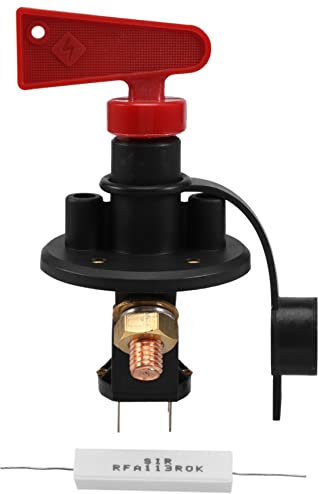FYOBOT Isolateur de Batterie Accessoires de Course Isolateur de Batterie Principal Coupe-Circuit/Interrupteur Coupe-Circuit FIA Type Kit Voiture Course Rallye