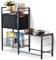 VEVOR Support de Gamelle Surélevée Réglable 92x27x75 cm Étagère de Rangement Chiens Organisateur de Stockage Jouets et Nourritures pour Animaux de Compagnie, Chiens de Grande, Moyenne, Petite Taille