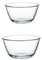 JTZPAXL 2 - Piece Glass Mixing Bowl,Salad Bowl, Comes in 2 Sizes (2.7L, 2.1L),Microwave and Dishwasher Safe, Clear,Perfect for Cooking, Baking, Serving and Storing