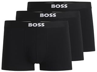 BOSS Herren Trunk 3P ONE Dreierpack Boxershorts aus Stretch-Baumwolle Schwarz001 XL