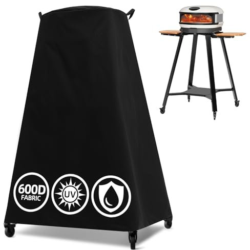 Waterproof Pizza Oven Cover for Gozney Arc/Arc XL on Stand, COMPEAK Outdoor Pizza Oven Accessory Made of 600D Thick Fabric, Tear Resistant, Windproof with Adjustable Buckles (Cover Only)