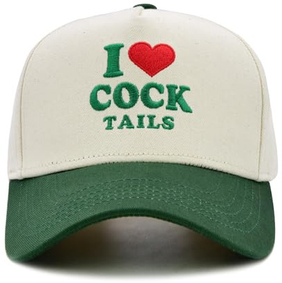 Sunlark Lustiges Trucker Cap, Lustiger Joke Geschenk für Adulte | Vintage Verstellbare Bestickte I Love Cocktails Baseballcap für Männer und Frauen