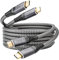 CAKOBLE Cable USB C 5m,[2 Pack] 100W USB C 3.2 Gen2 20 Gbps Carga Rápida,Cable USBC Vídeo 4K@144Hz Compatible Thunderbolt 4/3 pertain iPhone 16, MacBooks,Hub,Dock,M3,SSD,eGPU,Laptops,Display,Monitor
