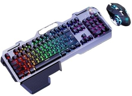 WUTIANBAO Keyboard And Mouse Set Desktop USB Keyboard And Mouse And Kit Wireless And Ergonomic Design(Black)