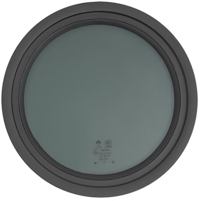 13 Zoll Round RV Fenster Wohnmobilfenster Wohnwagen Fenster mit integriertem Sonnenschutz,UV-beständig,Aluminiumlegierung & gehärtetes Glas Ausstellfenster für Wohnmobil und Caravan,Durchmesser:33cm