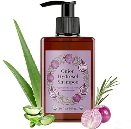 Onion und Rosmarin Biotin Shampoo, Nährt die Haarwurzeln, Repariert Haarschäden, Anti Haarausfall, Tiefenreinigung und Hydratisierung, Shampoo mit Zwiebeln Für vollere und dickere Haare
