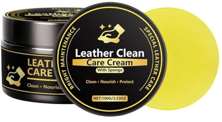 Xmccvt Leather Cream - Cleaning Stain Removal Balm | Leather Cleaner Conditioner | for Car Sofas Bags Automotive Vehicle Indoor Outdoor Garage