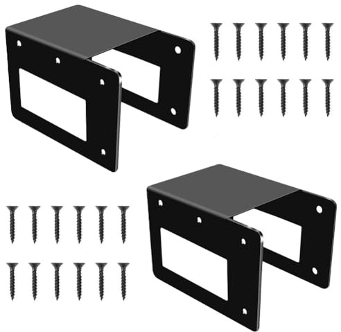 Whychstore Robustes Kaminholz-Aufbewahrungsregal-Halterungs-Set, verstellbare Länge, Holzhalter für 2 x 4 Holz, für Innen- und Außenbereich, Kamin, Garten, Organisation