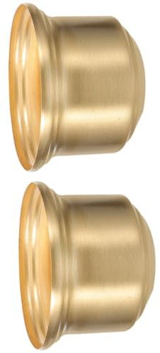 INOOMP 2 Pièces Manchon de Lampe Vintage en Laiton Or Douille E27 Réglable, Pied de Lampe pour Chambre et Bureau, Embout de Luminaire Polyvalent et Élégant
