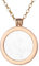 Morella Damen Halskette Gold 70 cm Edelstahl und Anhänger mit Edelstein Bergkristall Coin 33 mm Chakren Scheibe in Schmuckbeutel