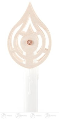 Rudolphs Schatzkiste Zubehör Kerzenaufstecker Flammen, groß (10) Breite x Höhe x Tiefe 4 cmx5 cmx2,5 cm NEU Erzgebirge Schwibbogen Lichterbogen