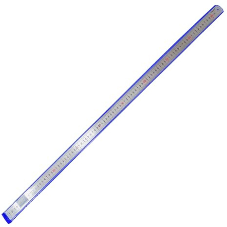 Dapetz ® Stainless Steel Metal Ruler 36 90cm / 900mm Precision Long Measuring Tool With Dual Side Clear Metric & Imperial Markings Shatterproof Straight Edge With Hanging Hole